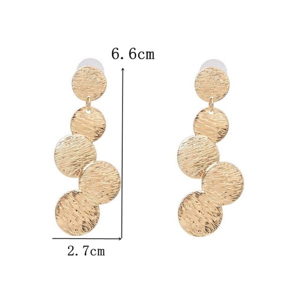 Earrings Women Moda Circle Bohemian Hoop Drop Cute Trendy Jewelry - Picture 4 of 4